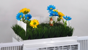 空調(diào)機(jī)上的小花園