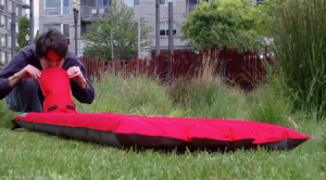 方便的野餐氣墊