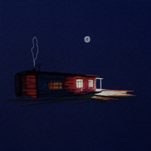 肅靜的刺繡建筑速寫