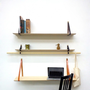 簡(jiǎn)易皮帶書(shū)架