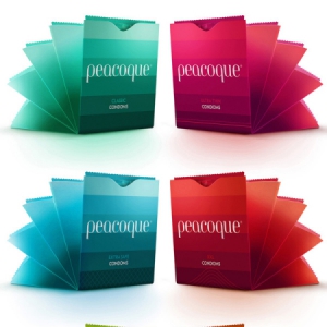 扇形安全套包裝