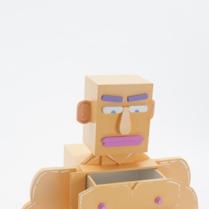 趣味肌肉男抽屜柜