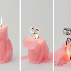 詭異的貓咪蠟燭