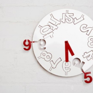 翻轉(zhuǎn)時(shí)間的鐘表