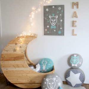 月牙彎彎之嬰兒床