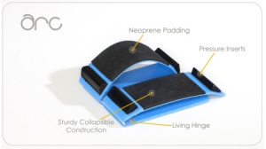 放松頸部的弧形枕