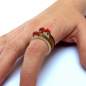 美麗的風景戒指