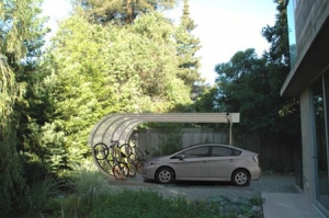 太陽能弧形車棚