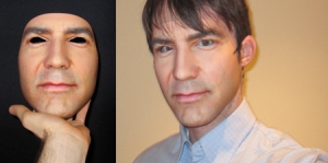 驚悚的人臉面具