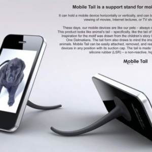 可愛的小尾巴手機(jī)支架