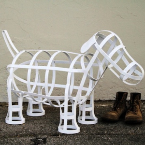 卡通狗門(mén)廳收納筐