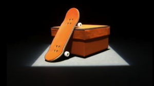 愛(ài)馬仕創(chuàng)意手指滑板小人廣告