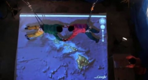 地面“空中跳傘”