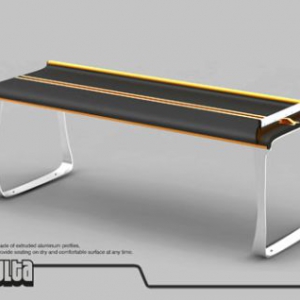 帶雨刷的長(zhǎng)椅