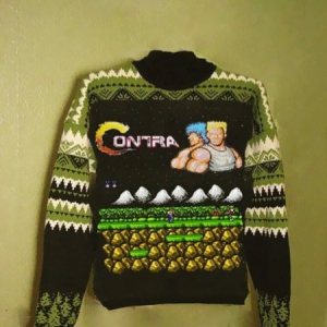 可愛的魂斗羅毛衣